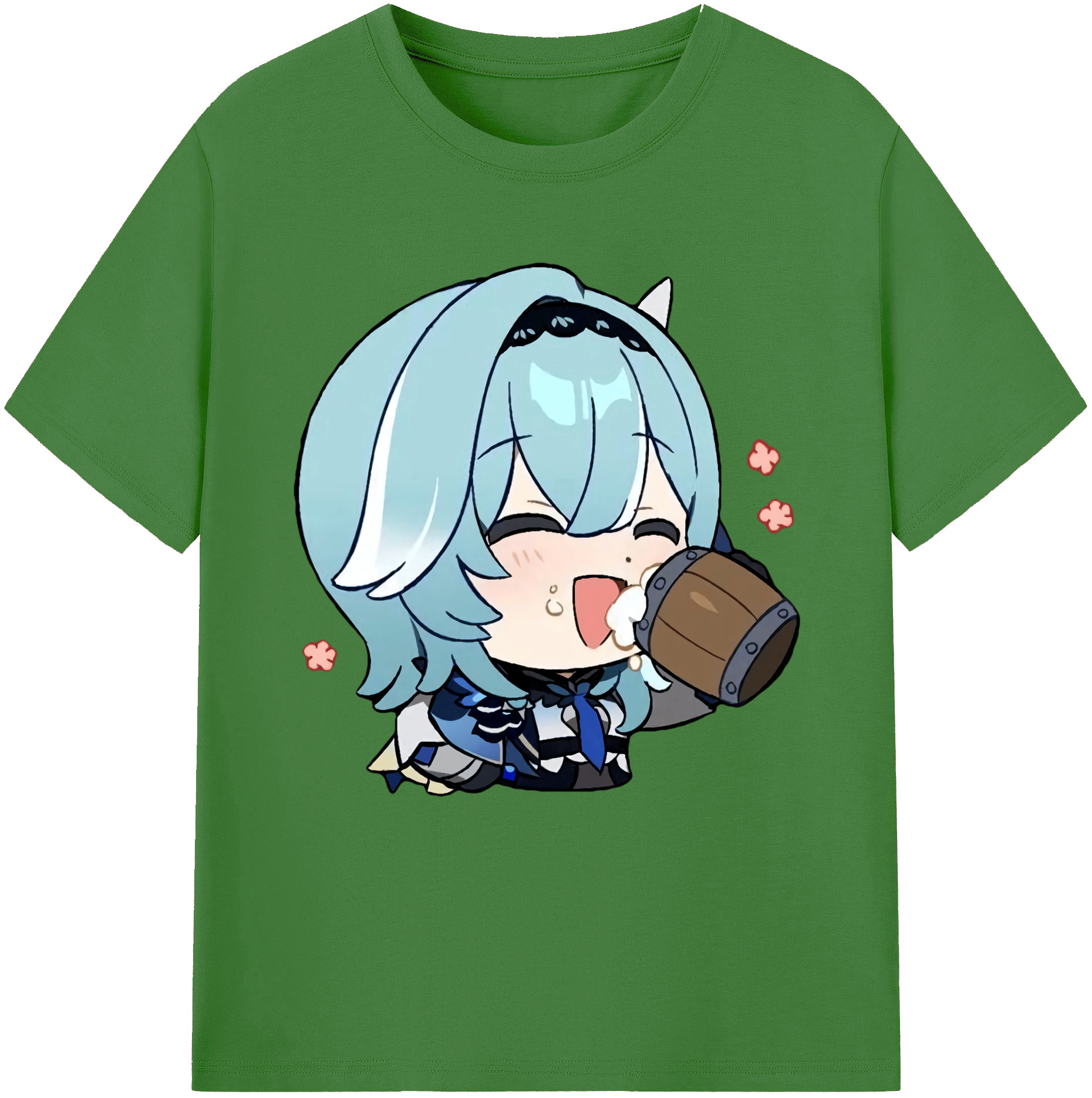 げんし神 优菈 ゆうら genshin Yūra レディースカジュアルプリントTシャツ（綿100％）